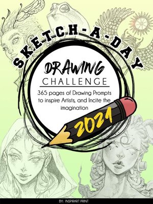 cover image of Sketch-A-Day Drawing Challenge 2021
